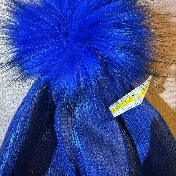 NEW Kurt Geiger Royal Blue Knit Beanie main image 7